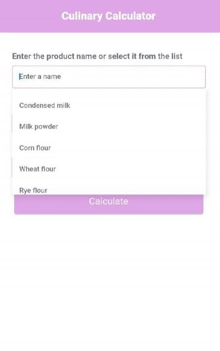 Culinary Calculator screenshot 2