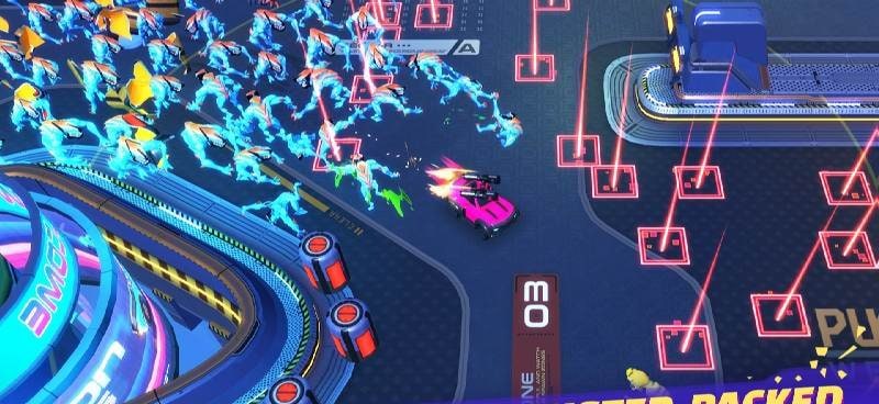 Crimson Wheels: Car Shooter screenshot 1