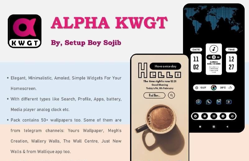 Alpha KWGT screenshot 1