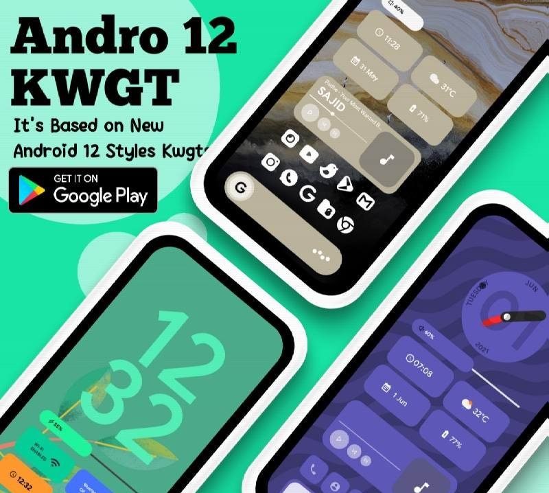 Andro 12 KWGT screenshot 1