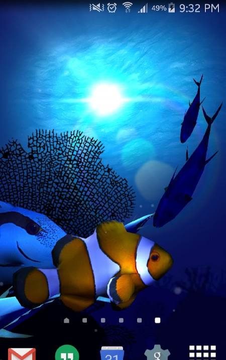 Ocean Blue 3D Live Wallpaper screenshot 1