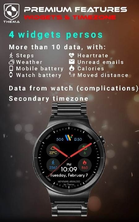 Minimal Analog Watch Face screenshot 3
