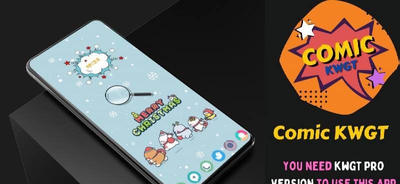 Comic KWGT - Cartoon Inspired Screenshot 1