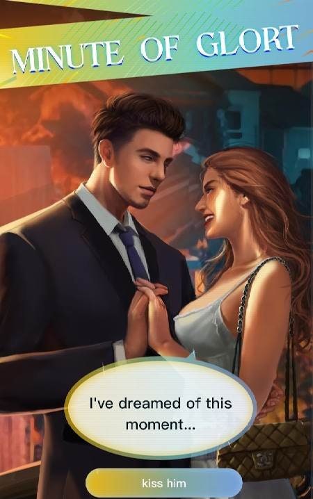Fourth romantic encounter display in Dreams: Let's Play Story Games