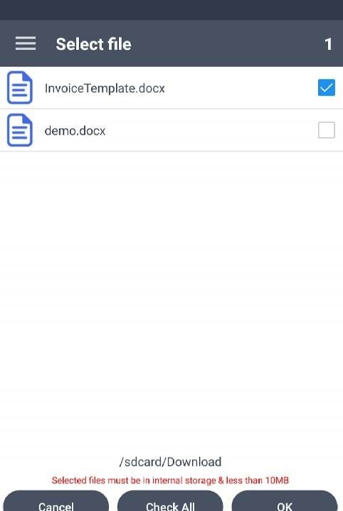 Doc to PDF Converter Pro screenshot 3