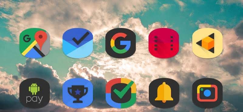 Black Cylinder - Icon Pack screenshot 1