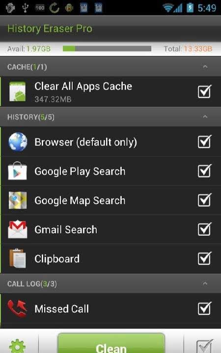 History Eraser Pro - Clean up screenshot 1