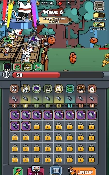 Cat Archers - Idle Defense screenshot 1