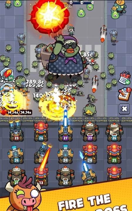 Merge Cannon - Idle zombie war screenshot 2