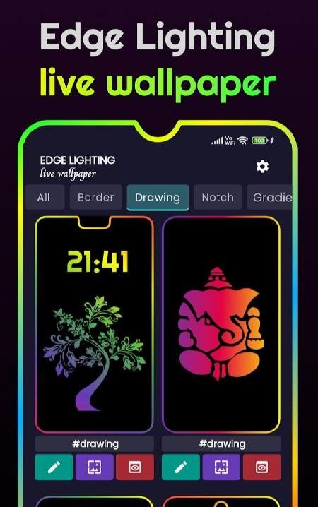 Edge Lighting - Live Wallpaper screenshot 1