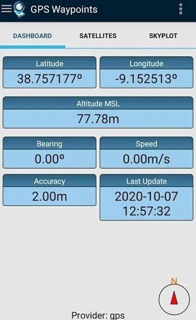 GPS Waypoints app preview 1