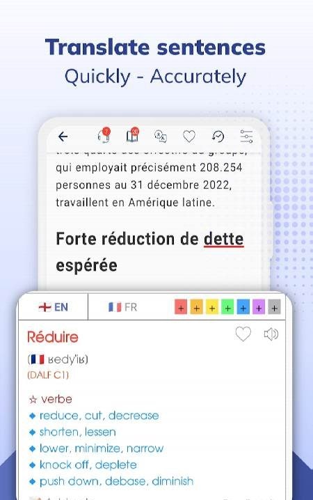 TODAI: Learn French by News app screenshot 3