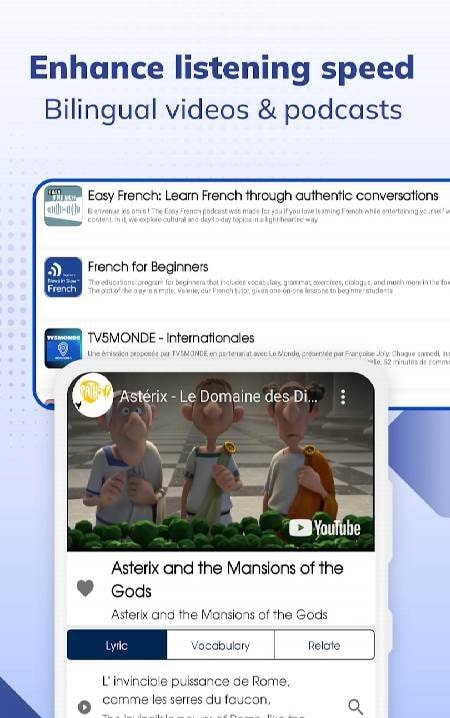 TODAI: Learn French by News app screenshot 4