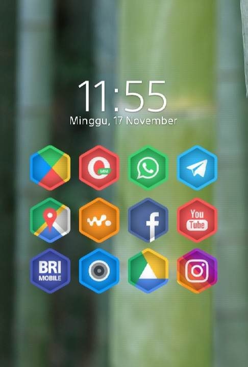 Hexa Crop - Icon Pack preview one
