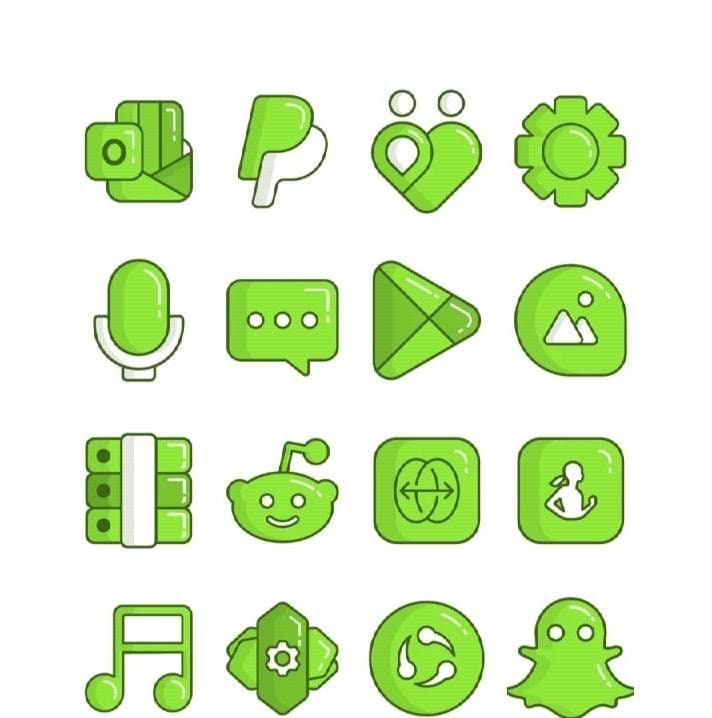 Olympia Lime - Icon Pack screenshot 3