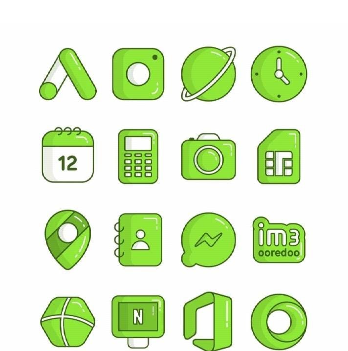 Olympia Lime - Icon Pack screenshot 2