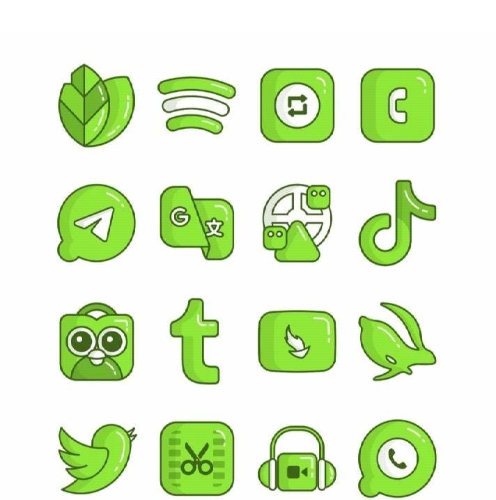Olympia Lime - Icon Pack screenshot 4