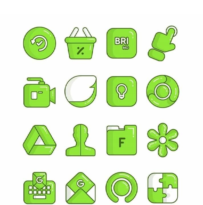 Olympia Lime - Icon Pack screenshot 1
