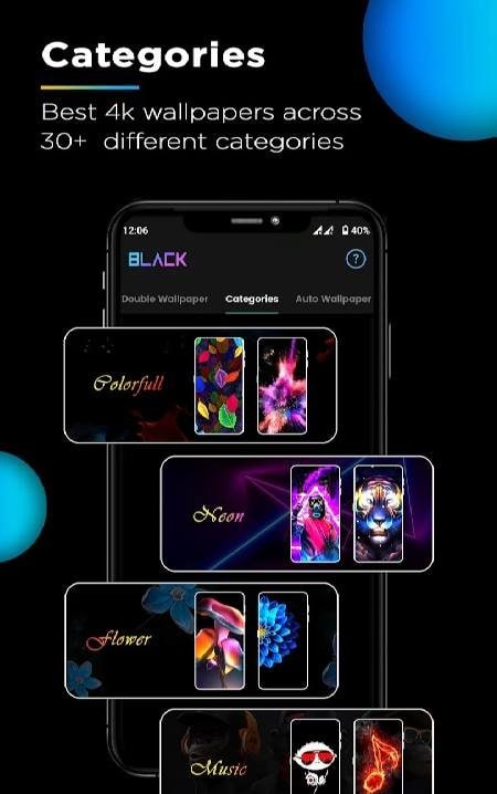 Black Wallpaper HD Background Screenshot 3