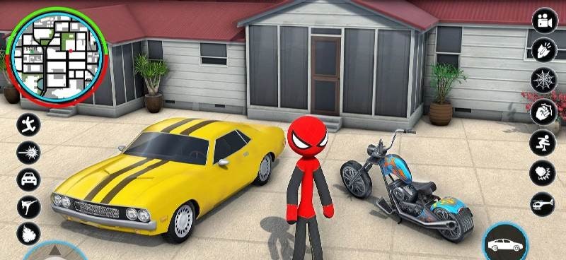 StickMan Rope Hero Spider Game screenshot 2