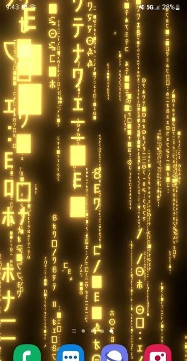 3D Matrix Rain Live Wallpaper screenshot 2