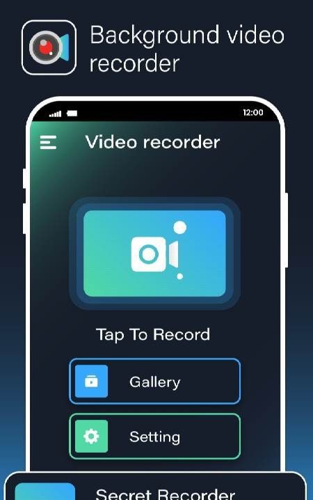 Background Video Recorder Cam screenshot 1