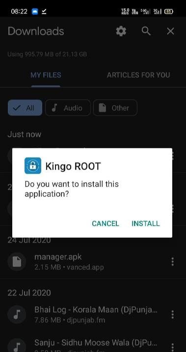 Kingo Root screenshot 1