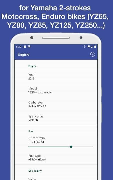 Yamaha 2T Moto YZ Carburetor screenshot 3