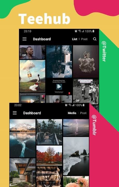 TeeHub for Twitter & Tumblr screenshot 1