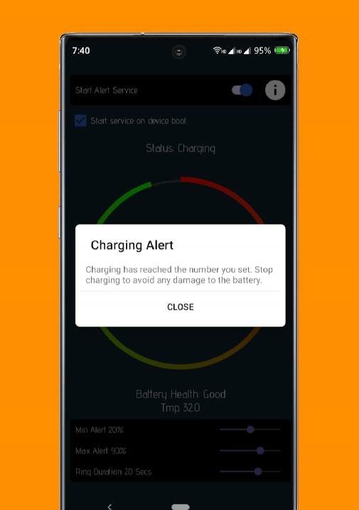 Battery Alert-Overcharge Alert screenshot 2