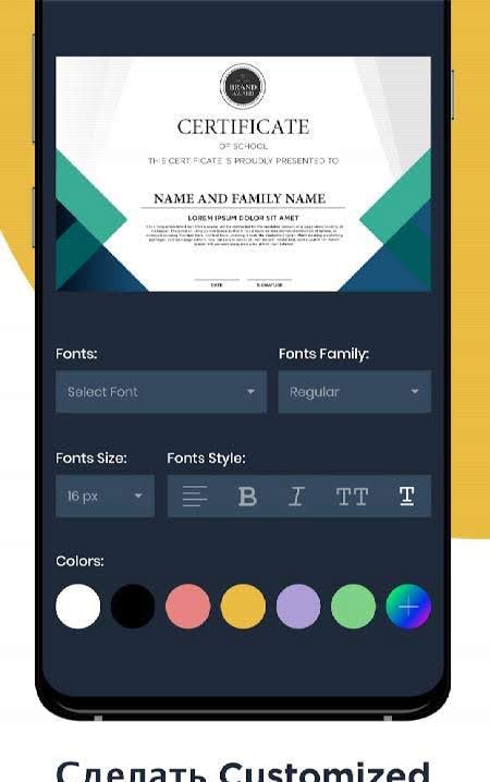 Certificate Maker & Certificate Generator App screenshot 2