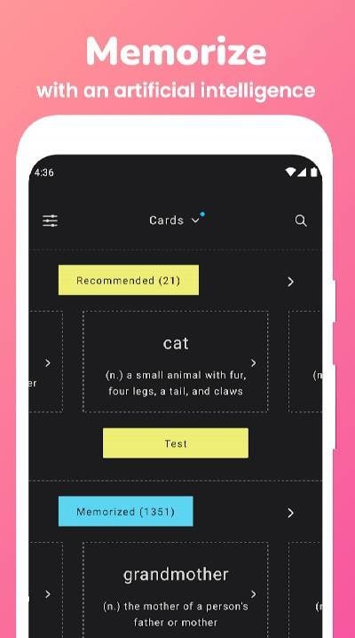 Memorize: Learn TOEIC Vocabulary with Flashcards screenshot 1