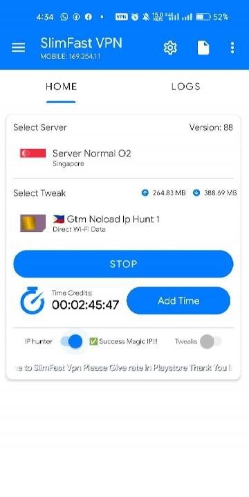 SlimFast VPN screenshot 1