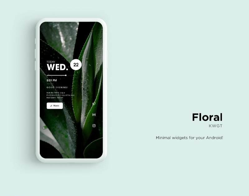 Floral KWGT screenshot 3