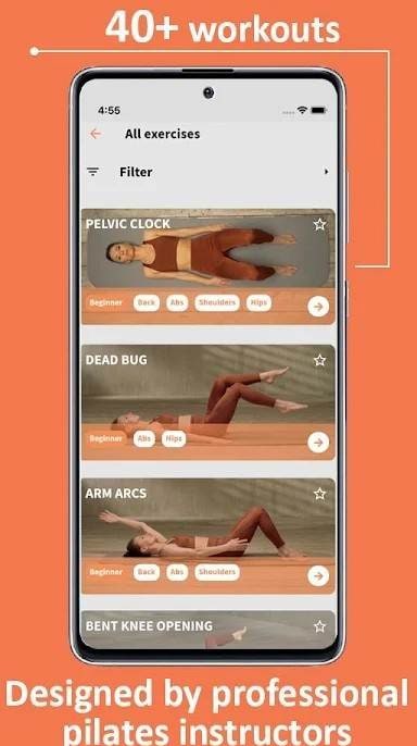 Pilates exercises & workout screenshot 1