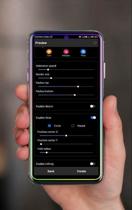 Edge Lightning Premium Border screenshot 4