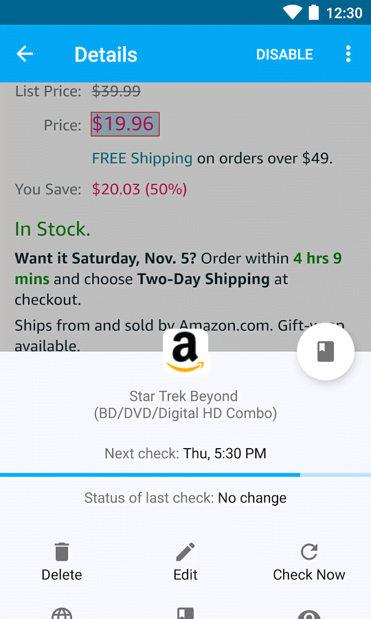 WebBeacon (Website Monitor) screenshot 3