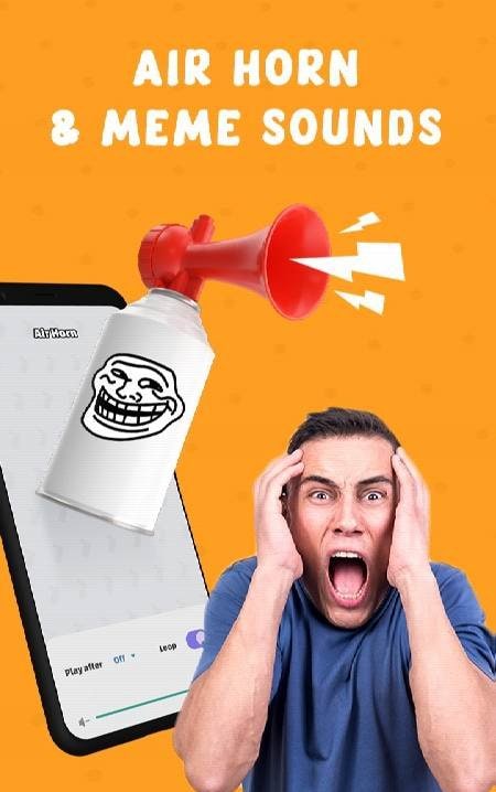 Air Horn: Funny Prank Sounds interface display