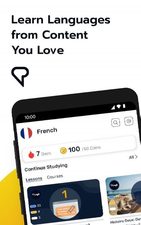 Learn French Through Content screenshot 1