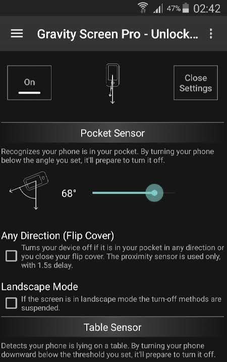 Gravity Screen Pro screenshot 1