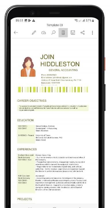 Word Resume Builder Pro screenshot 3
