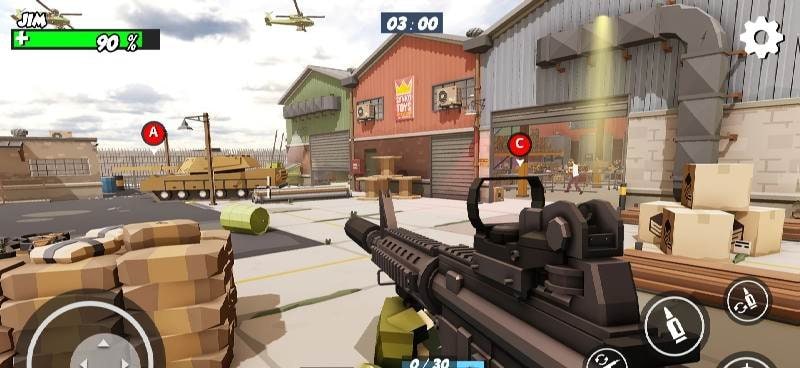 FPS Police Gun Game: PIXEL War screenshot 4