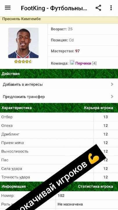 FootKing - Football Manager gameplay screenshot 1