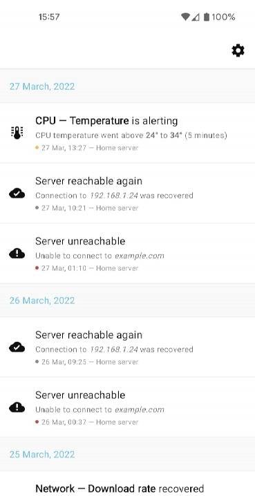 Monitee - Home server monitor screenshot 4