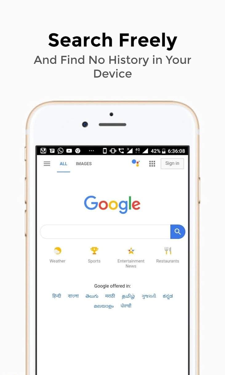 Incognito Google screenshot 1