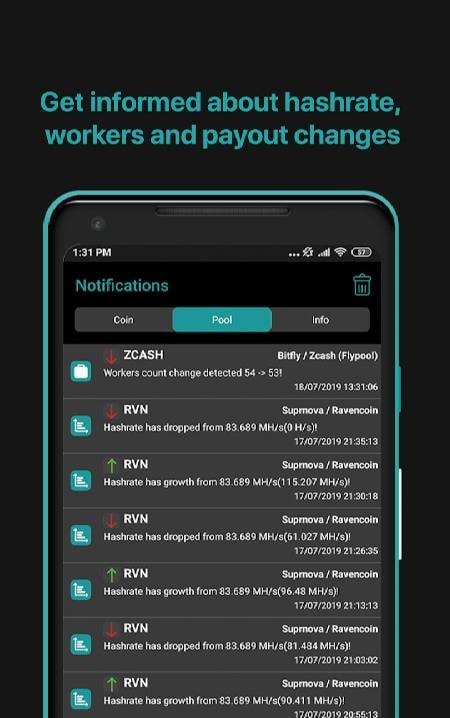 Miner Box: Crypto Pool Monitor screenshot 4