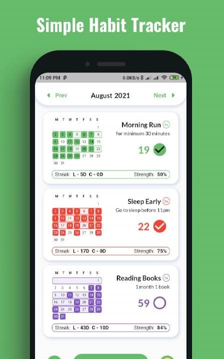 EZ Habit: simple habit tracker screenshot 1