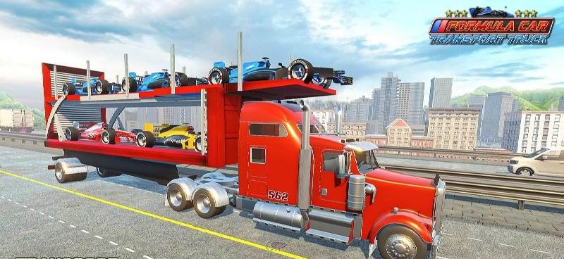 Formula Car Transporter Truck screenshot 1