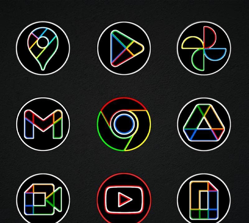 Pixly Dark - Icon Pack screenshot 3