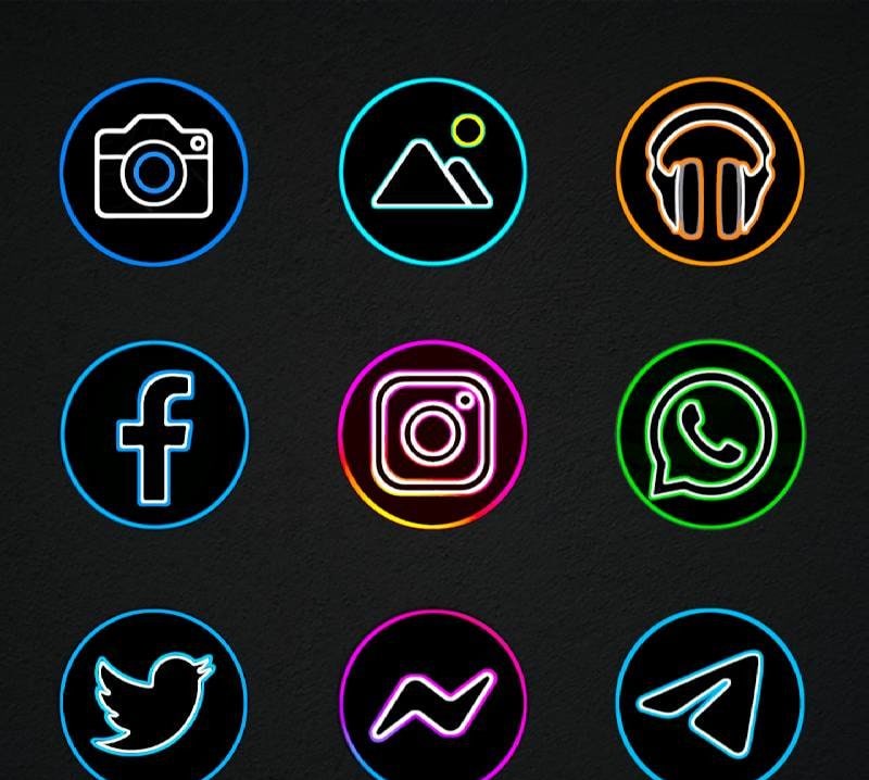 Pixly Dark - Icon Pack screenshot 2